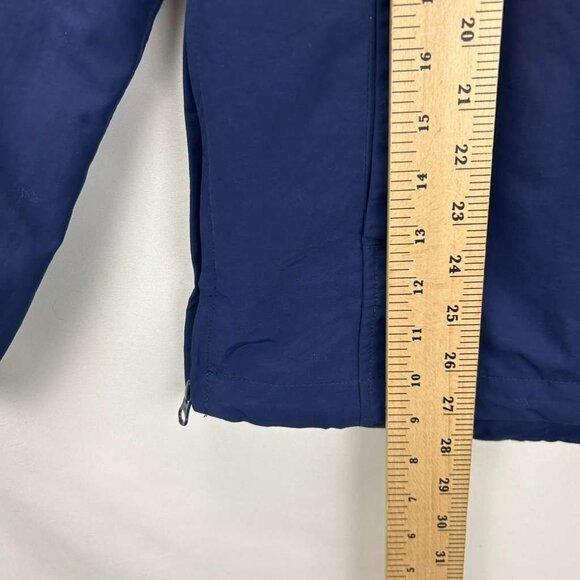 Lands End Squall Women's S 34-36 Blue 1/4 Zip Hooded Pullover Windbreaker Jacket - Picture 4 of 16